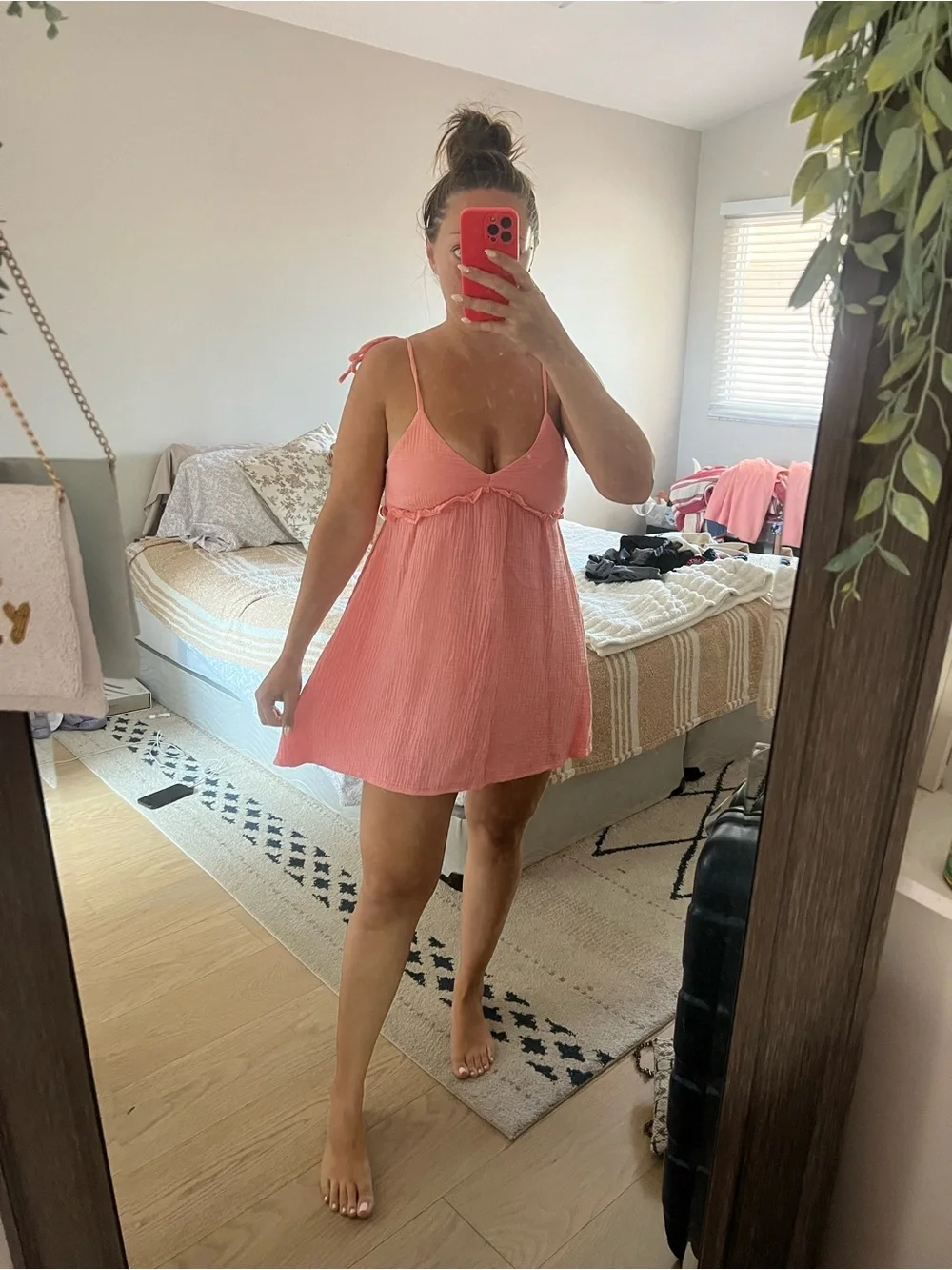 Pink Lily Tie Strap Mini Dress - Picture 3 of 6